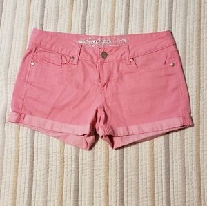 Express pink jean shorts 6